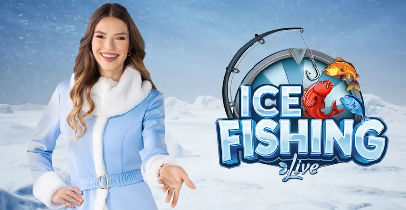 Anteprima Ice Fishing con ruota e pesci